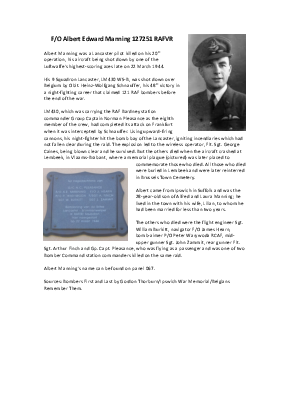 A preview of a PDF biography for Manning, Albert Edward